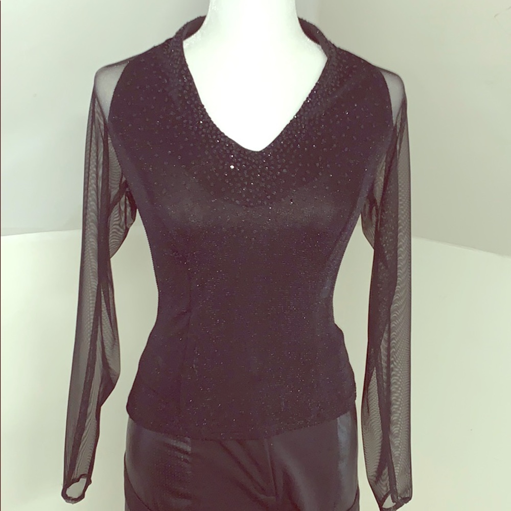 Fancy black blouse by Caliendo